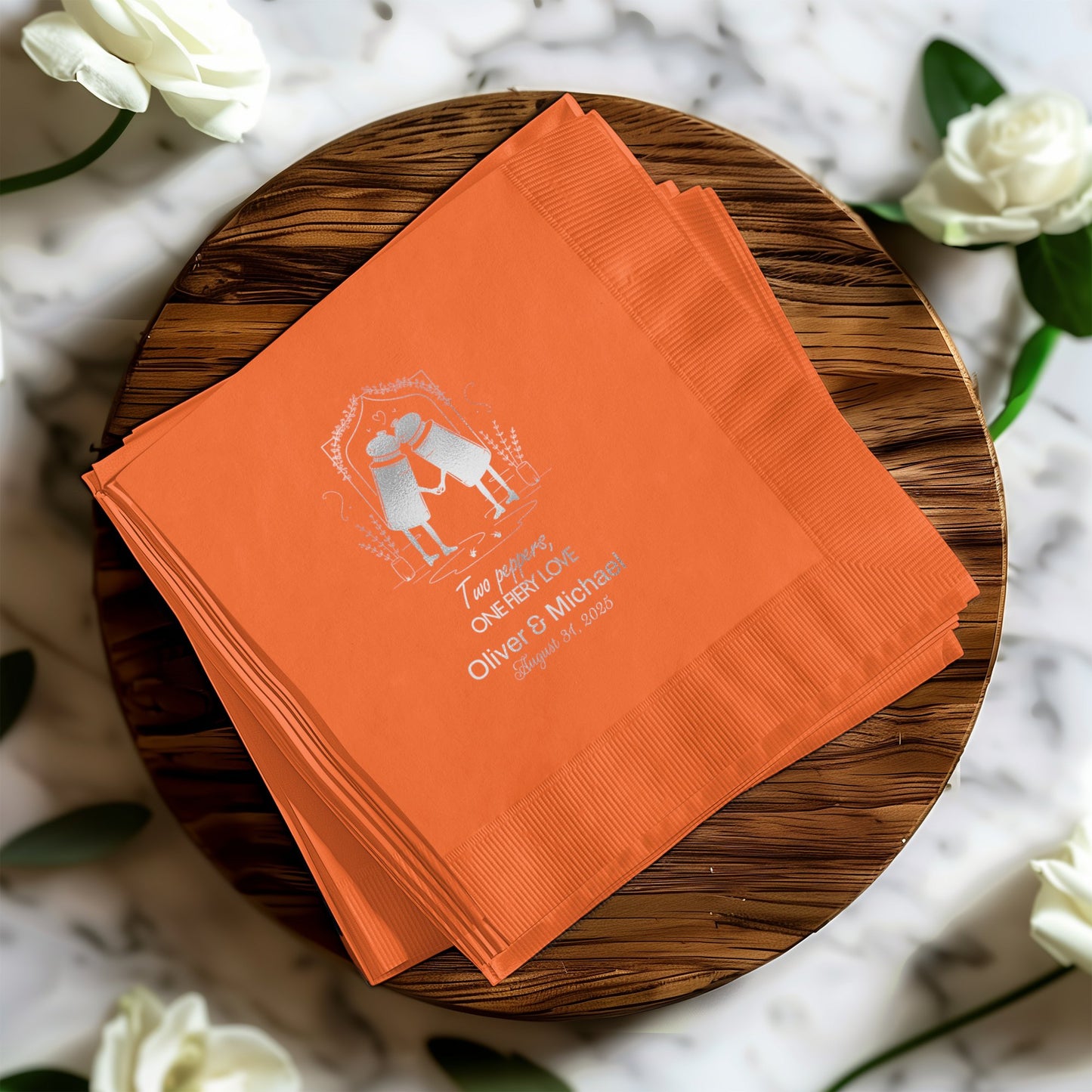 Personalized Wedding Napkins for Special Event product type