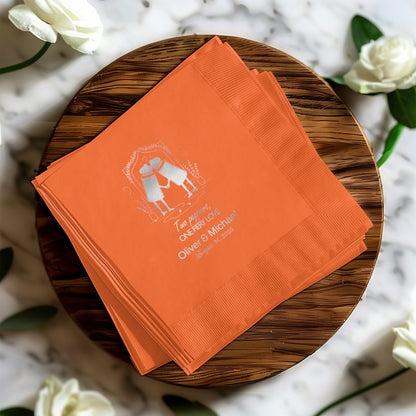 Personalized Wedding Napkins for Special Event product type