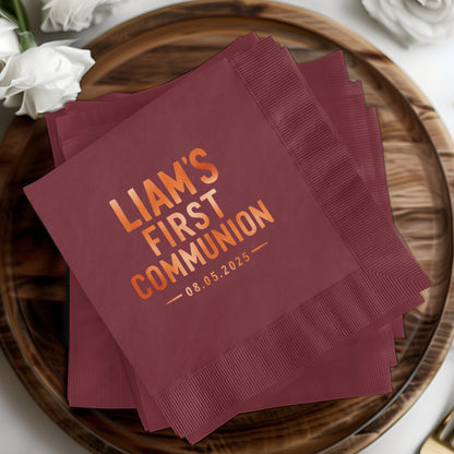 Liam's First Communion 08.05.2025 Napkin product type