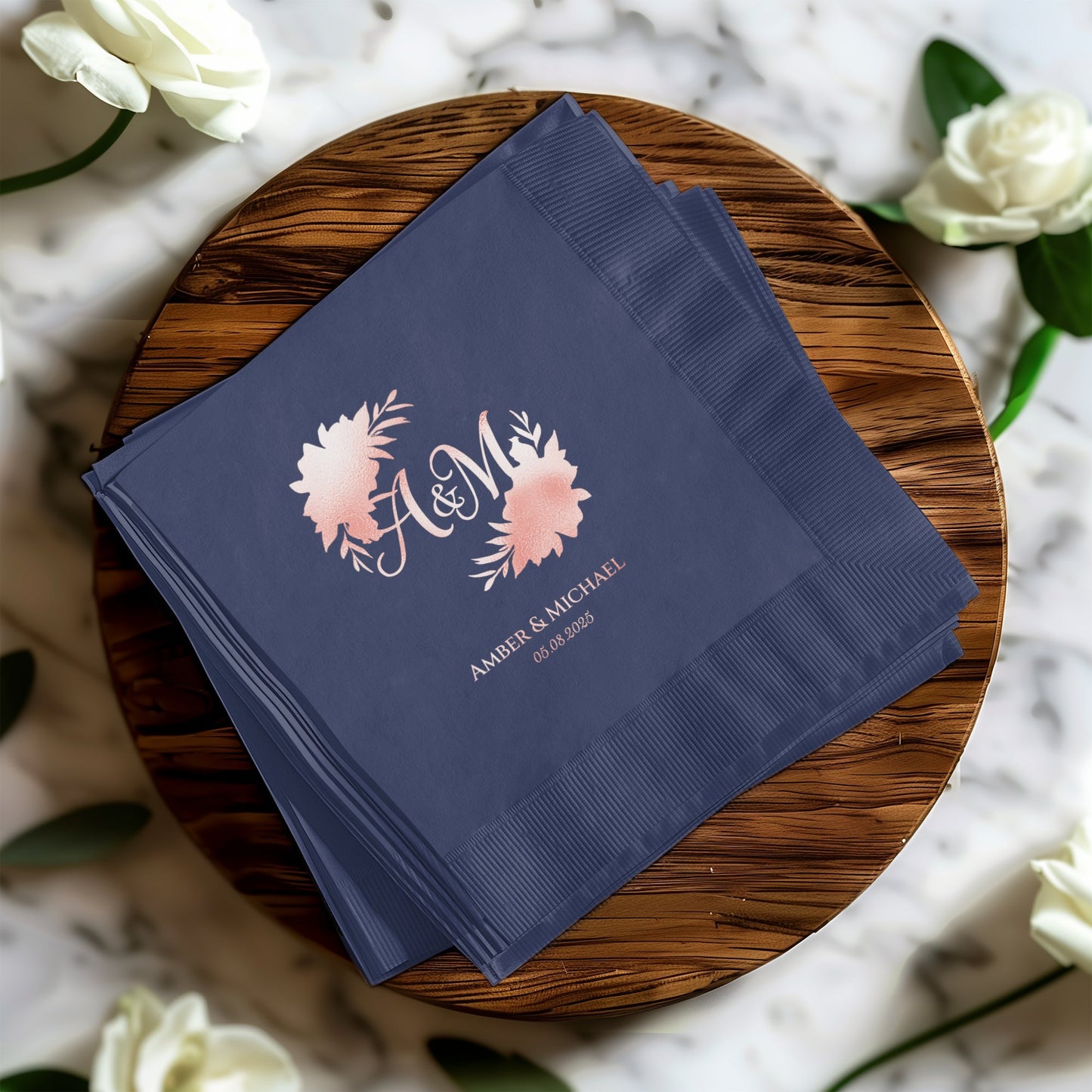 Personalized Custom Initials Wedding Napkin product type
