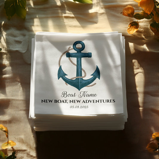 Personalized Anchor Design Custom Napkin product