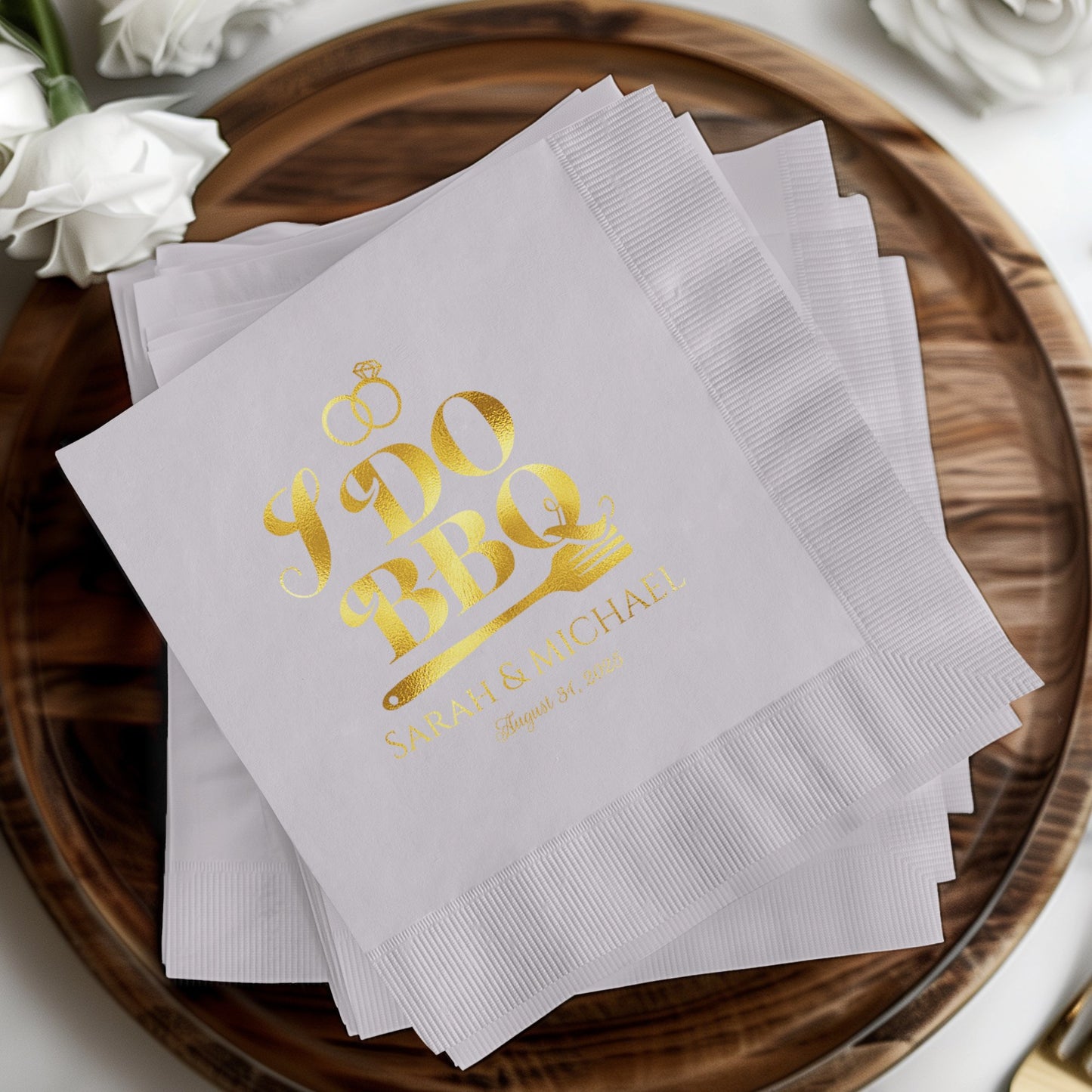 Personalized I Do BBQ Event Napkins product type