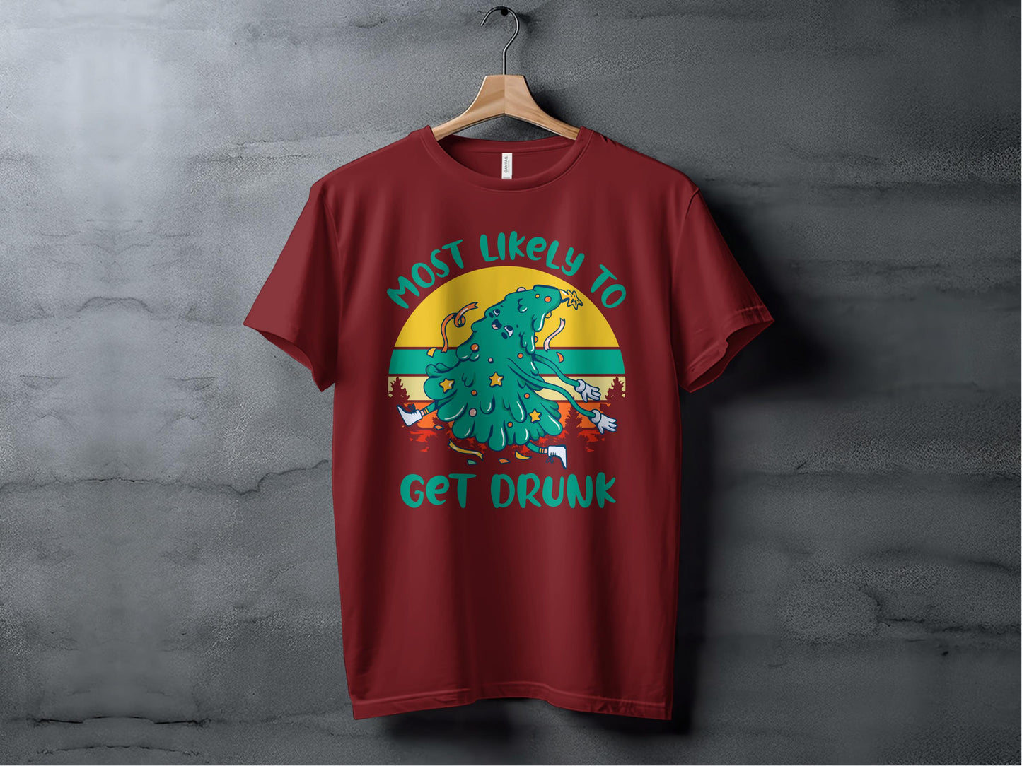 Most Likely To Get Drunk Funny Graphic T-Shirt product