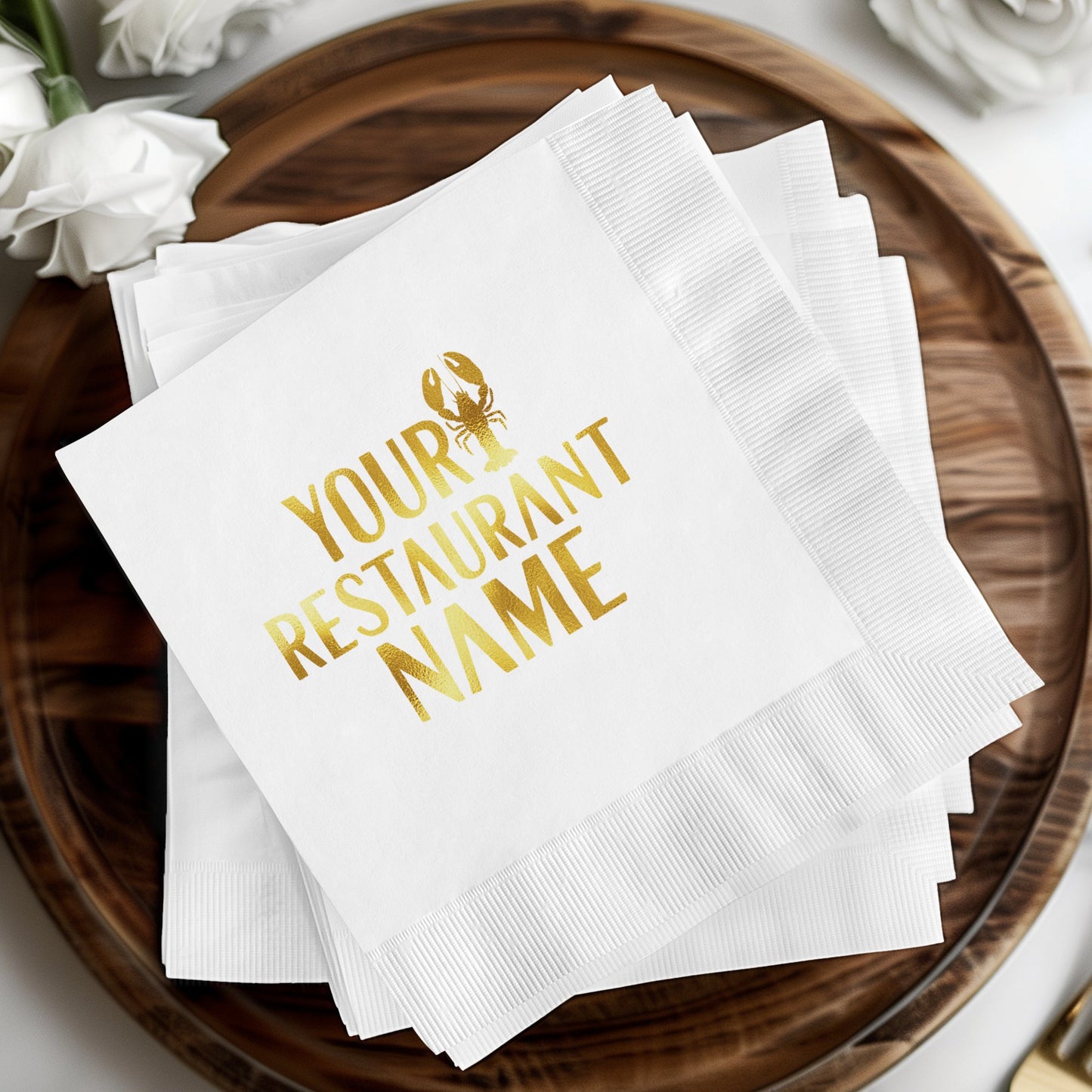 Personalized Your Restaurant Name Napkin product