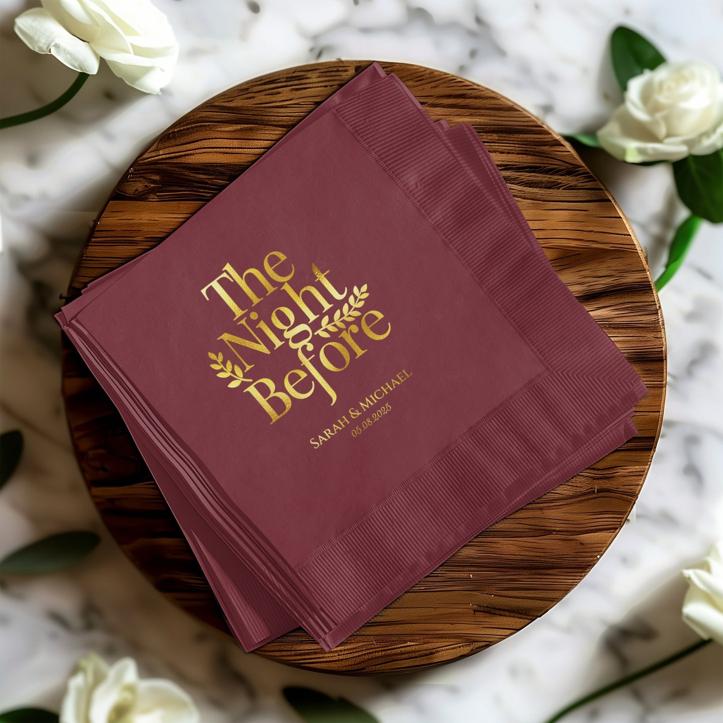 The Night Before Personalized Napkins product