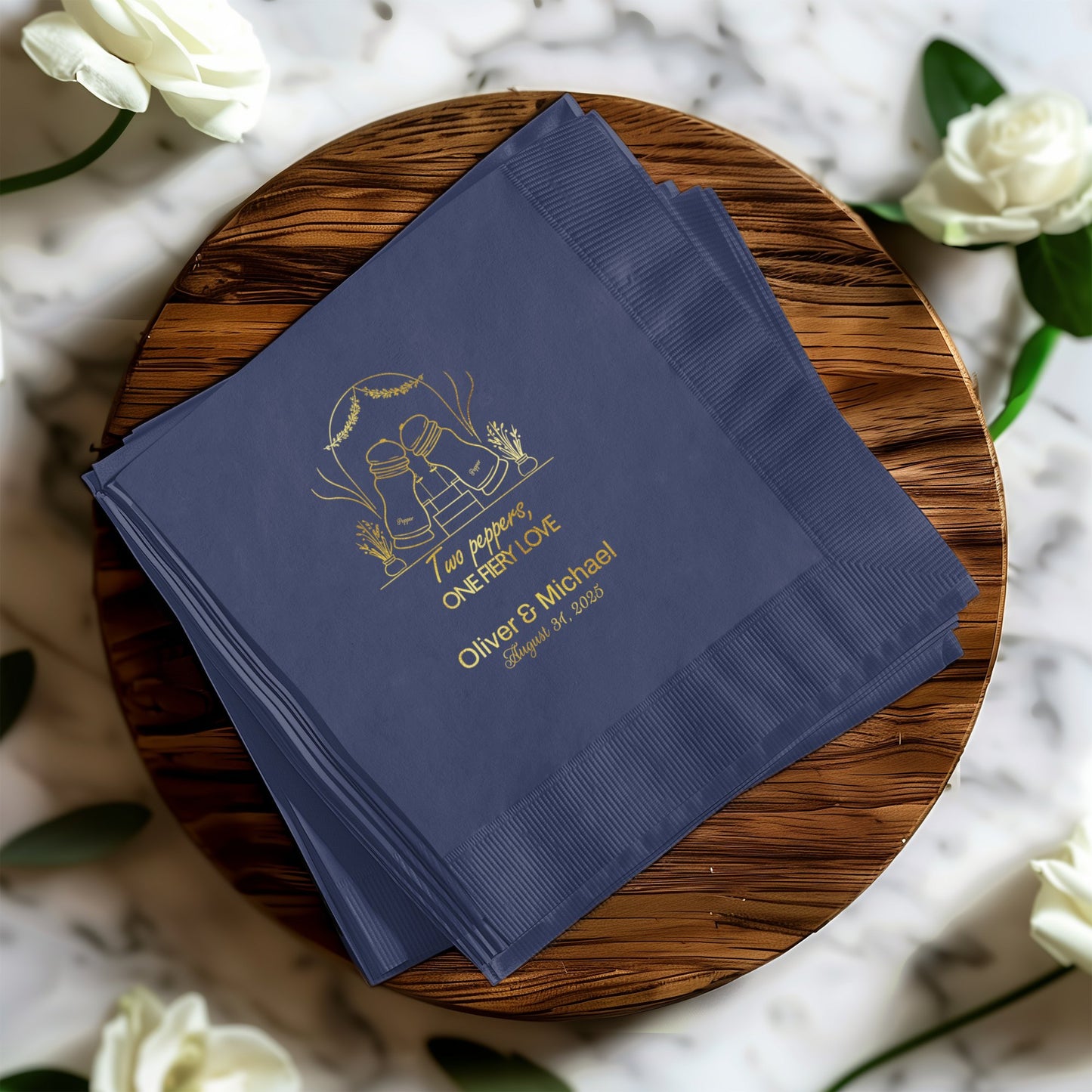 Personalized Wedding Day Custom Event Napkins product