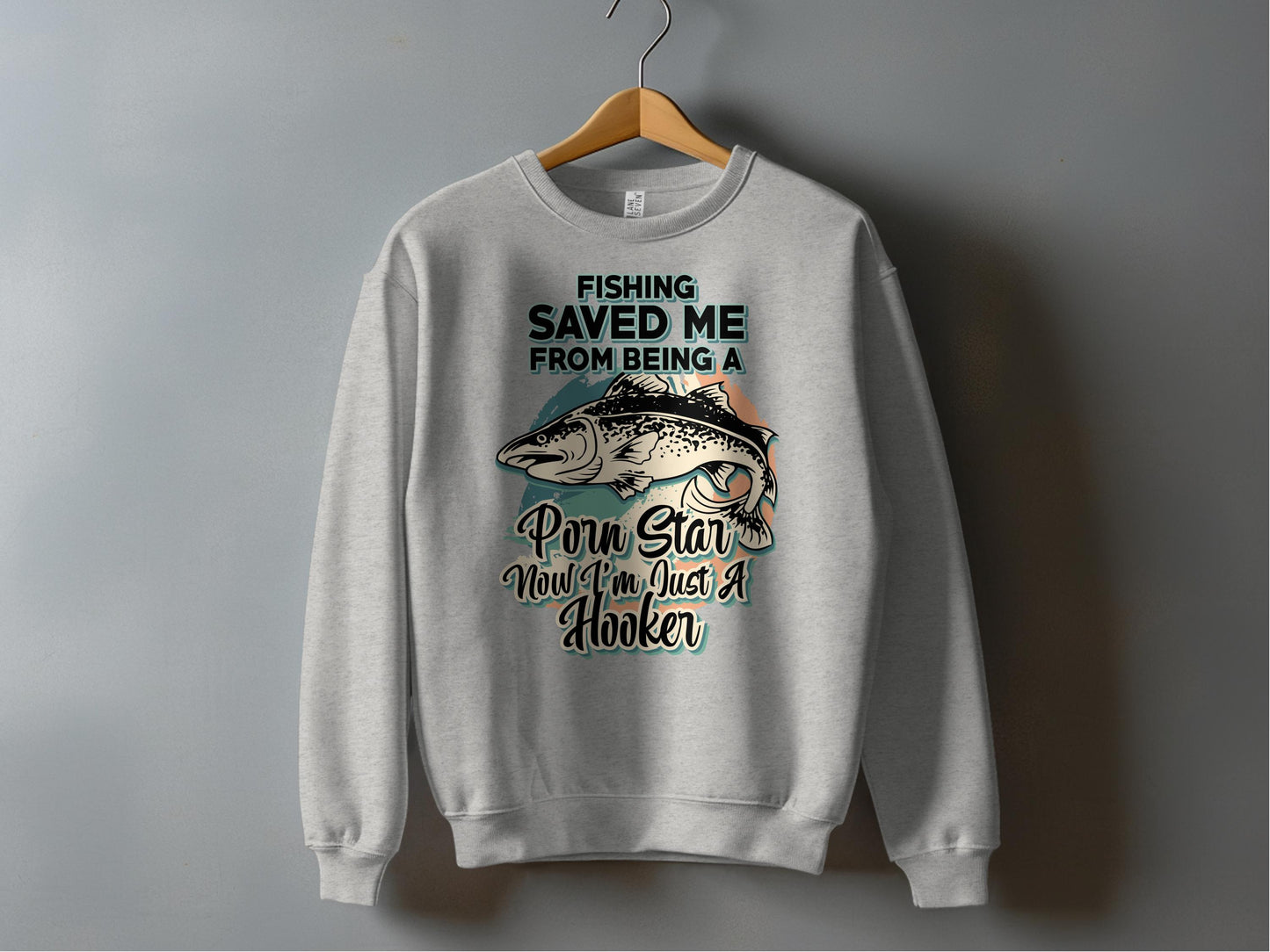 Fishing Saved Me Graphic Sweatshirt product type