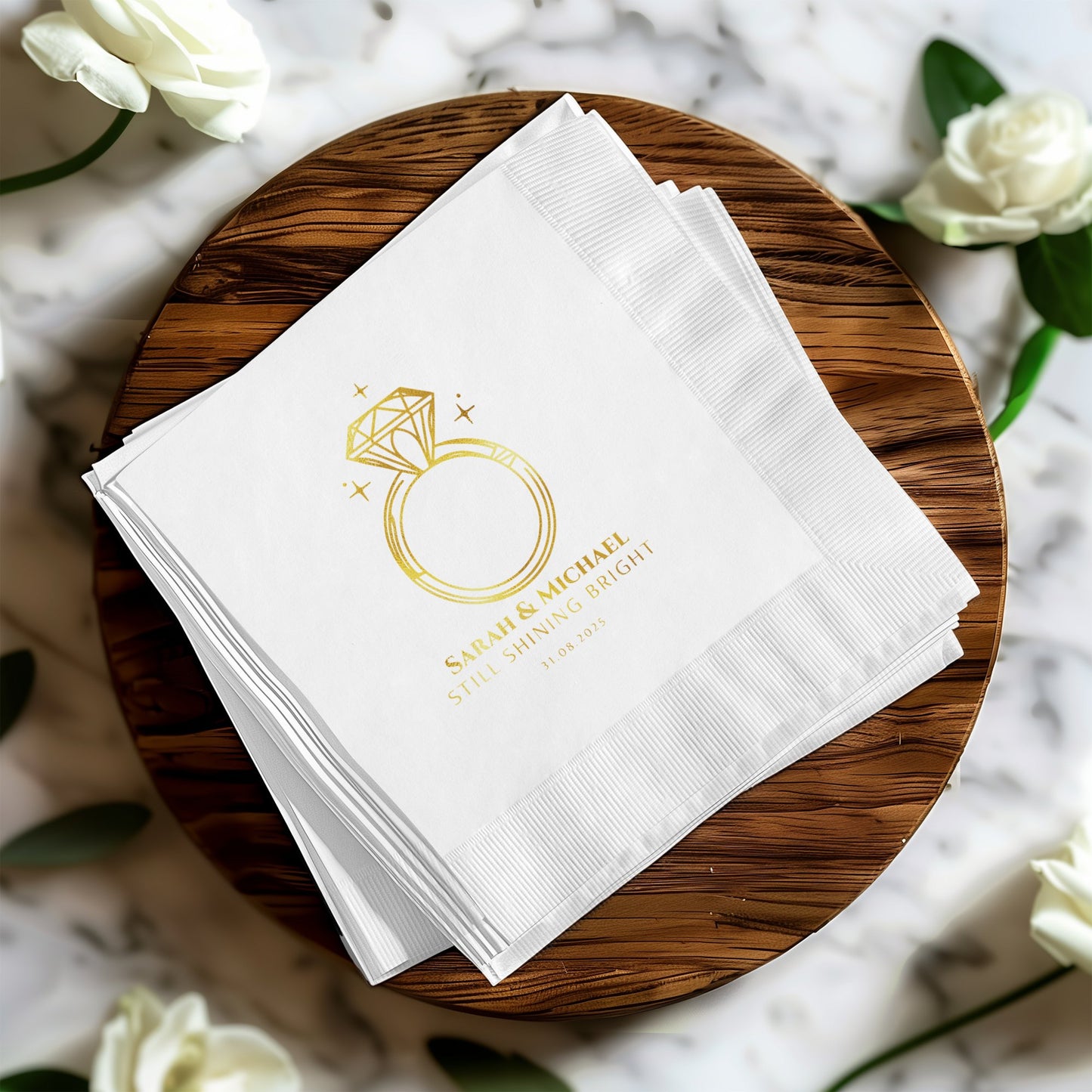 Custom Printed Wedding Celebration Napkin product