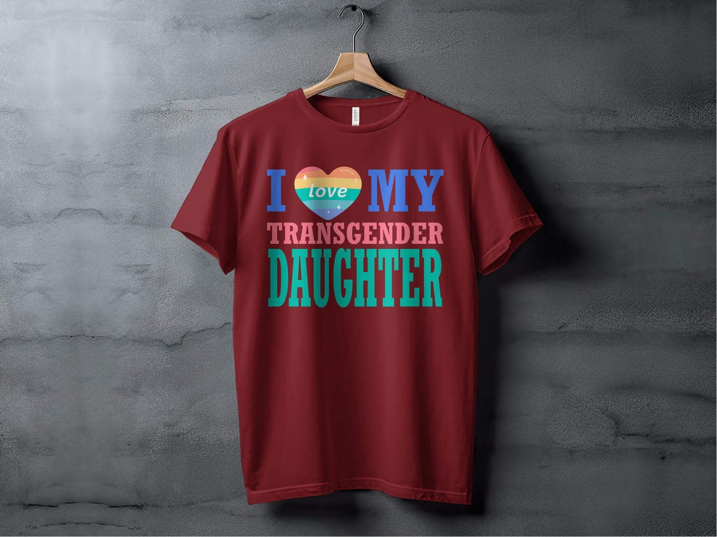 I Love My Transgender Daughter Graphic T-Shirt product