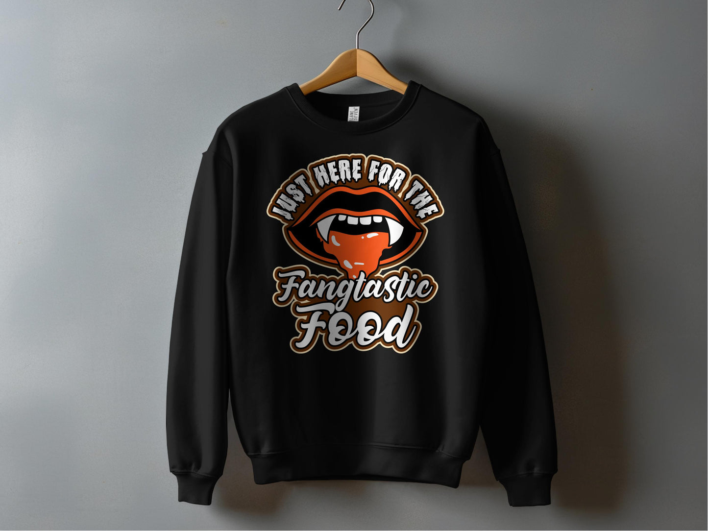 Just Here For The Fangtastic Food Sweatshirt product type