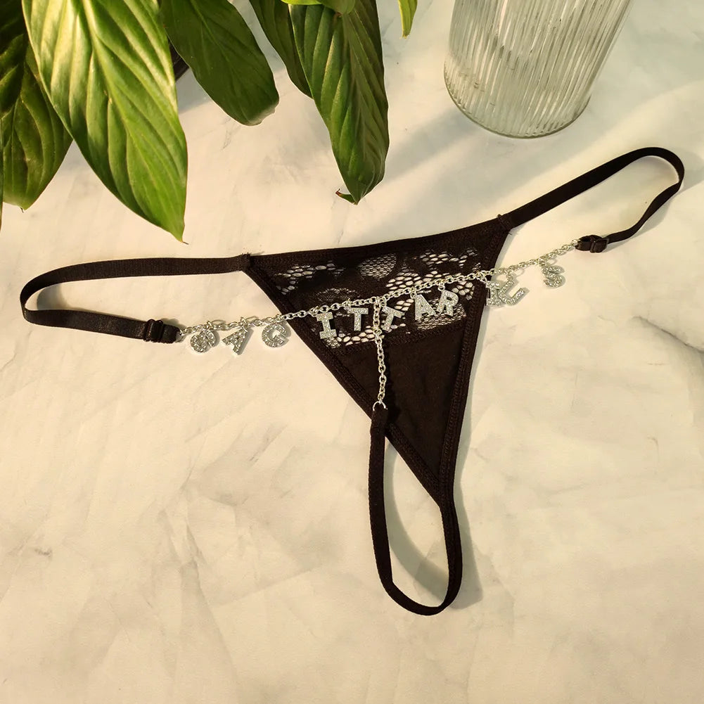 Size Adjustable Personalized Thong