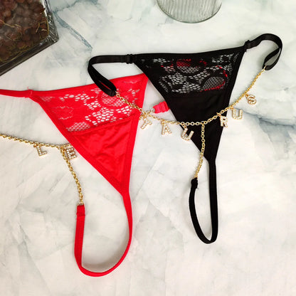 Size Adjustable Personalized Thong