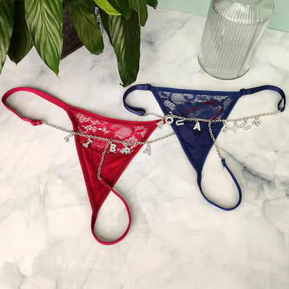 Size Adjustable Personalized Thong