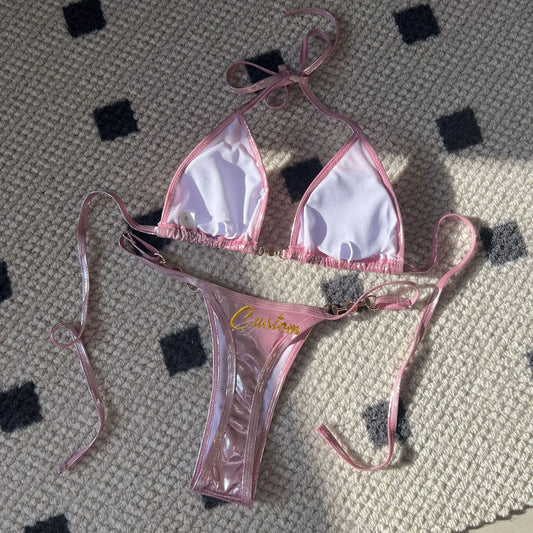 Custom Name Bikini Swimsuit Set