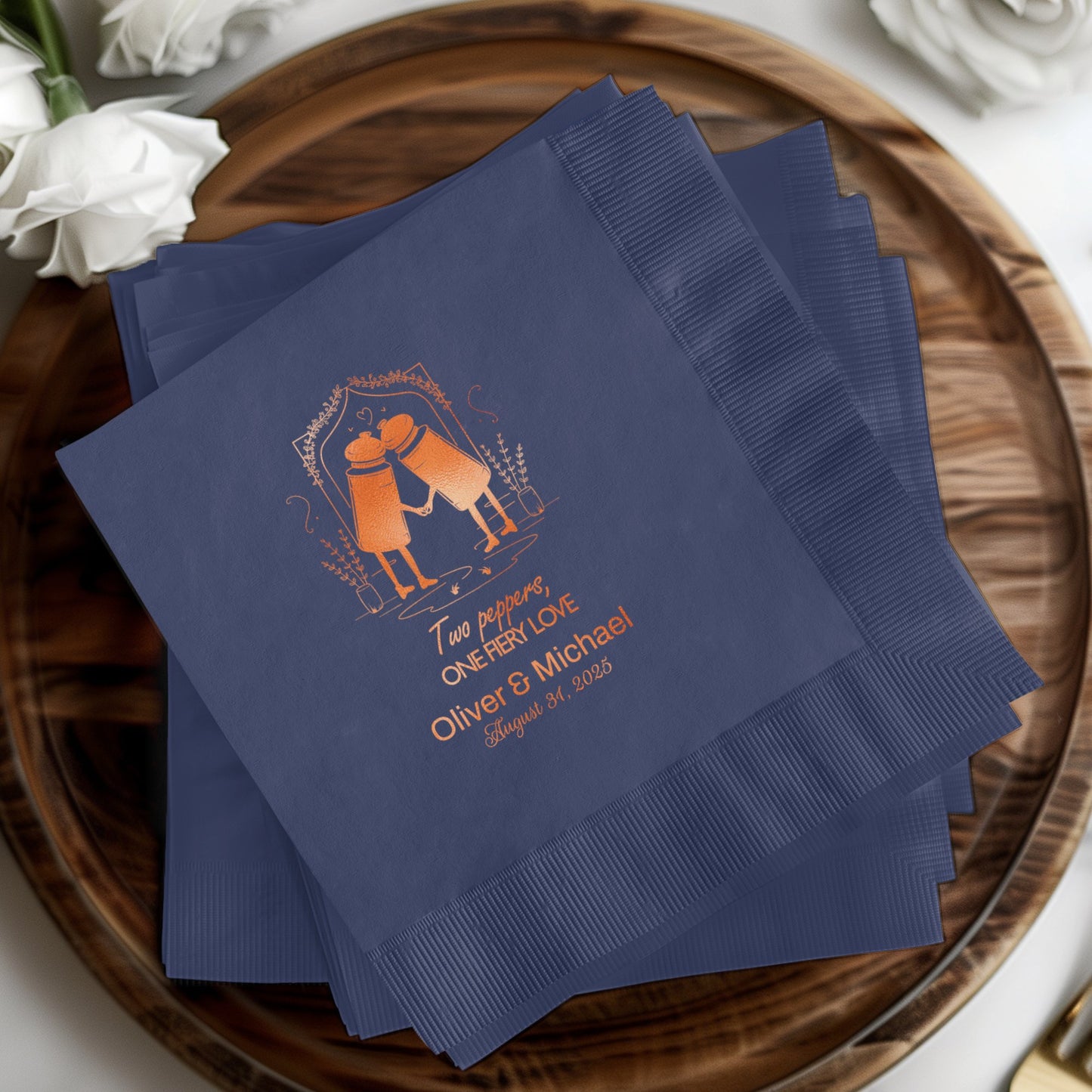 Personalized Wedding Design Cocktail Napkins product