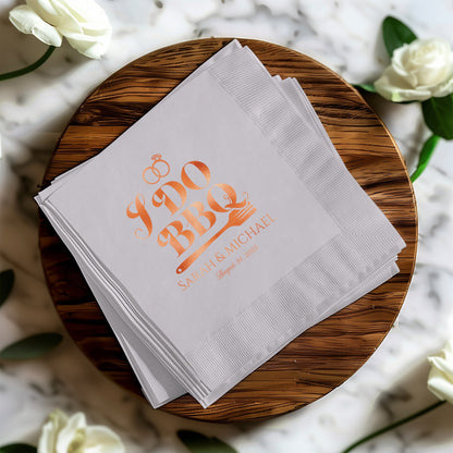 Elegant Custom Wedding Napkins Party Decor Product