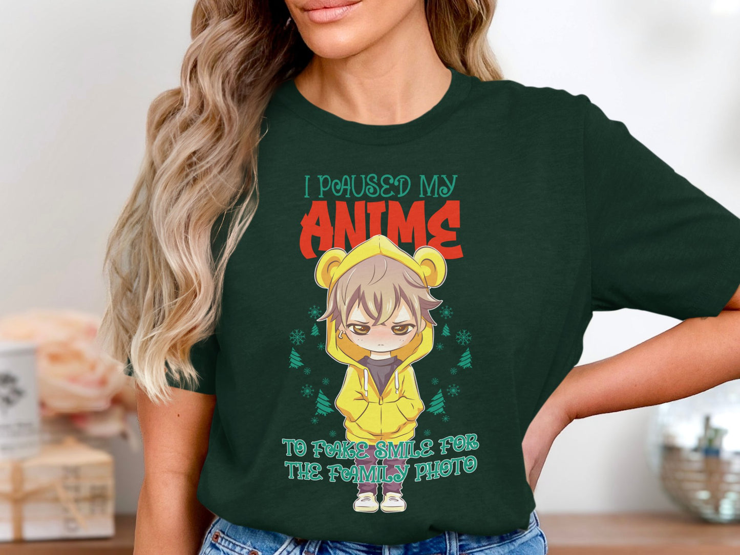 I Paused My Anime for Family Photo T-Shirt product