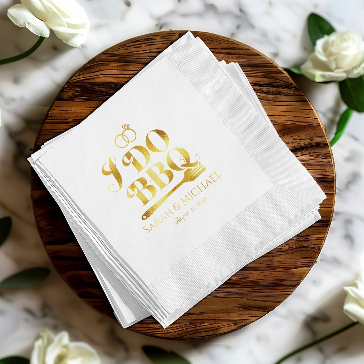 Personalized Wedding Napkins with Custom Names product