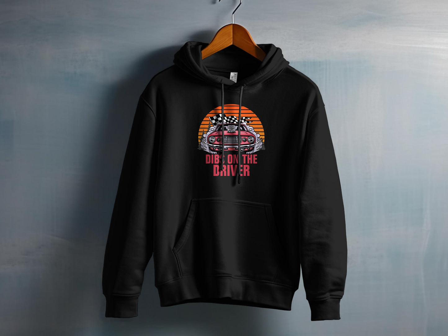 Retro Car Design with Dibs On The Driver Hoodie product