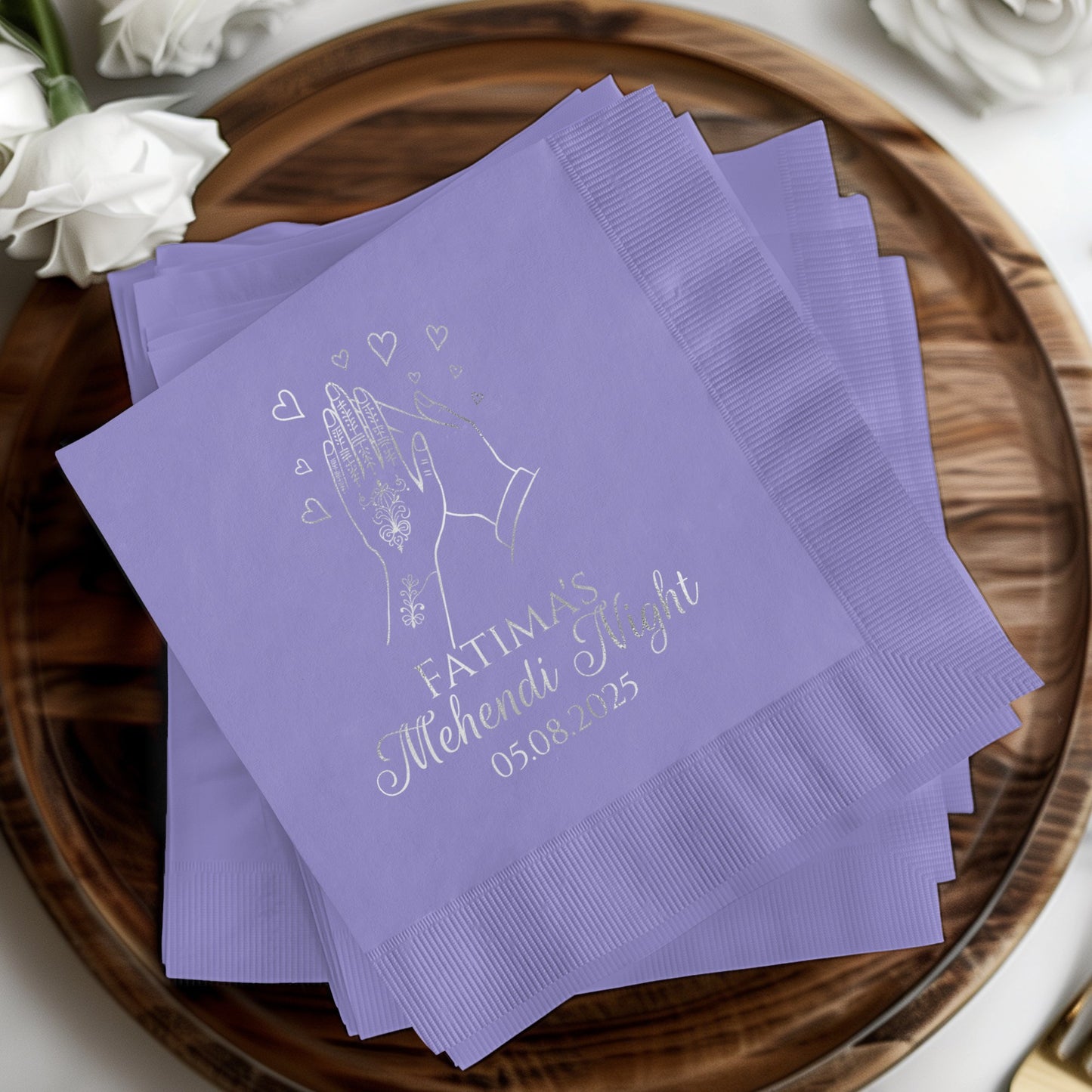 Personalized Mehendi Night Celebration Napkin product