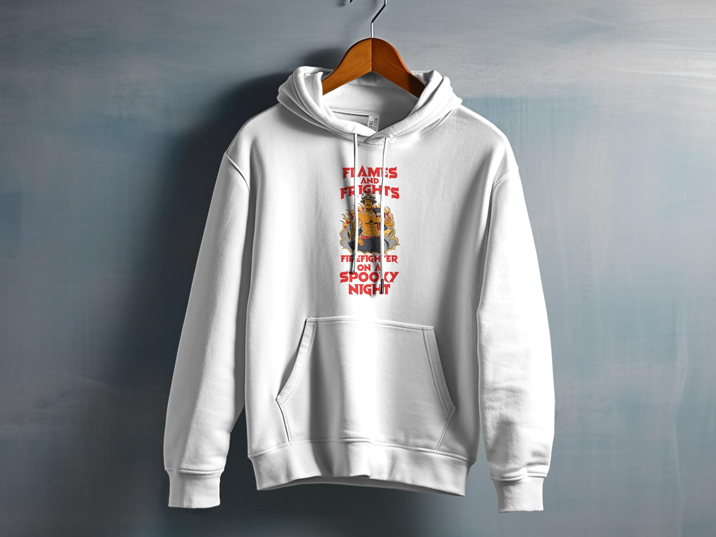 Flames and Frights Fit Check on Spooky Night hoodie product