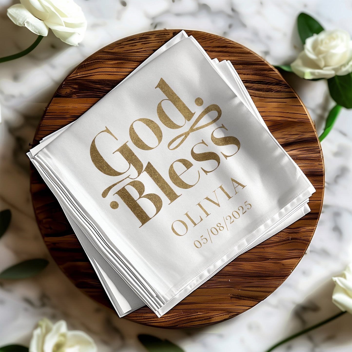 Personalized Baptism God Bless Celebration product