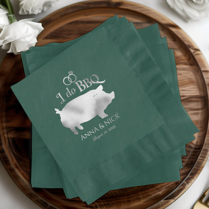 I do BBQ Personalized Wedding Napkins product