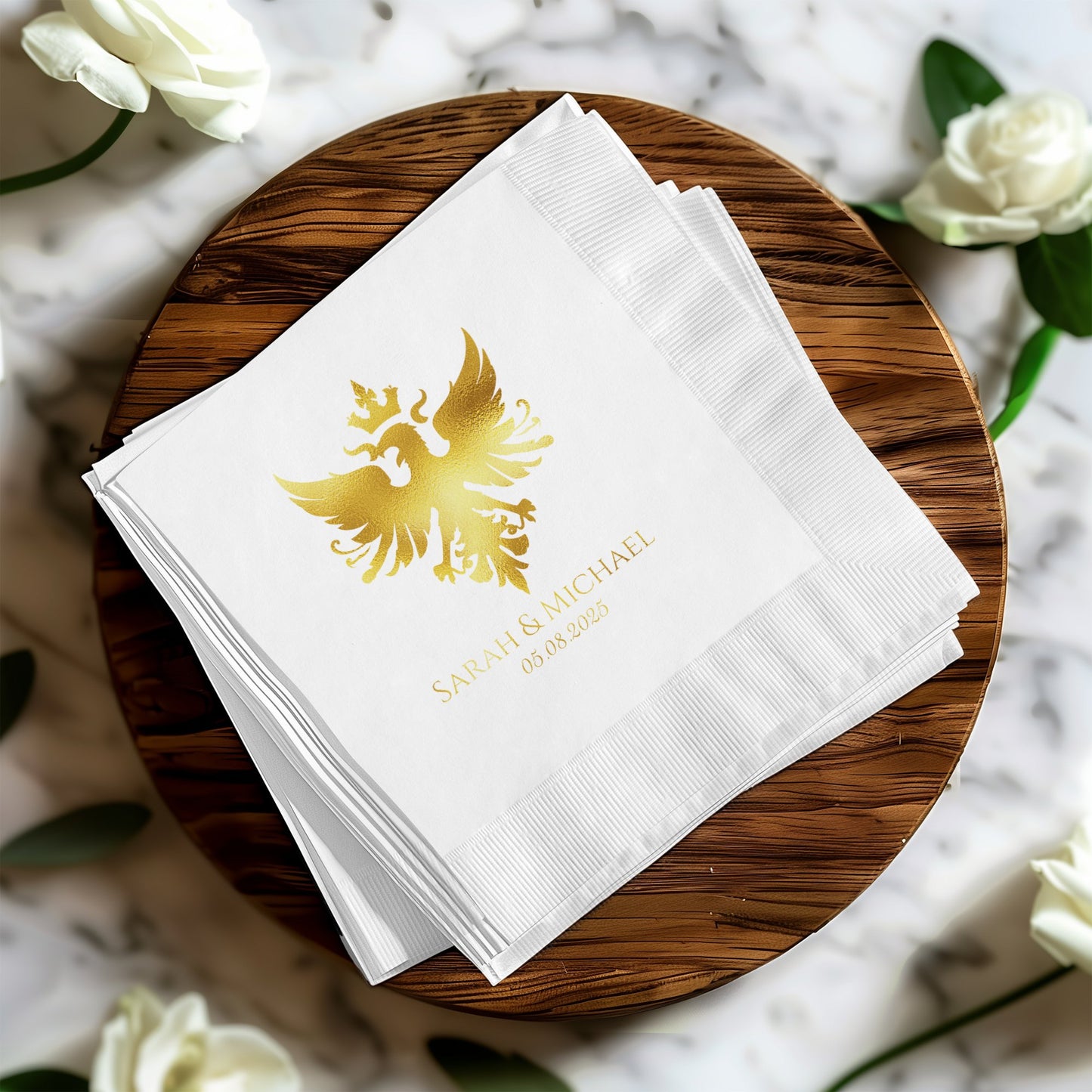 Elegant Personalized Wedding Napkins product