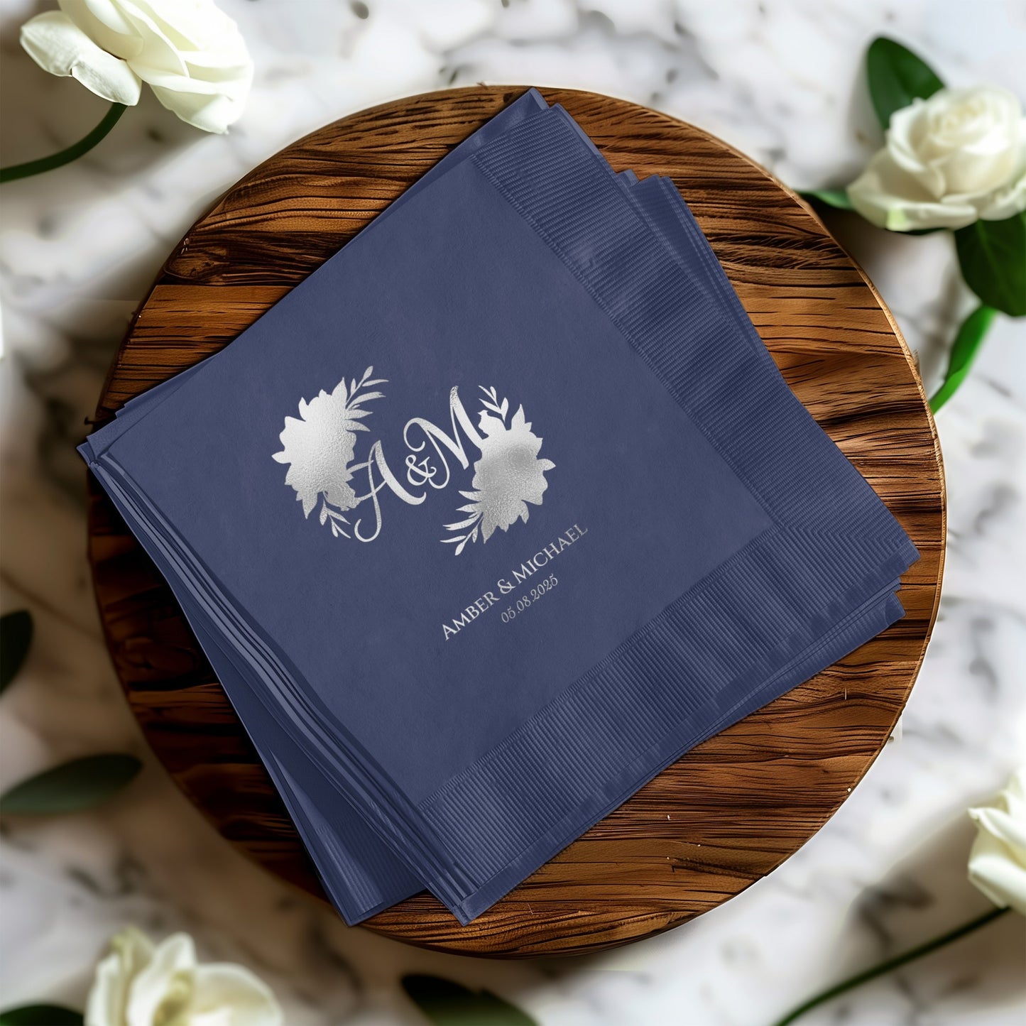 Personalized Wedding Party Initials Napkin product