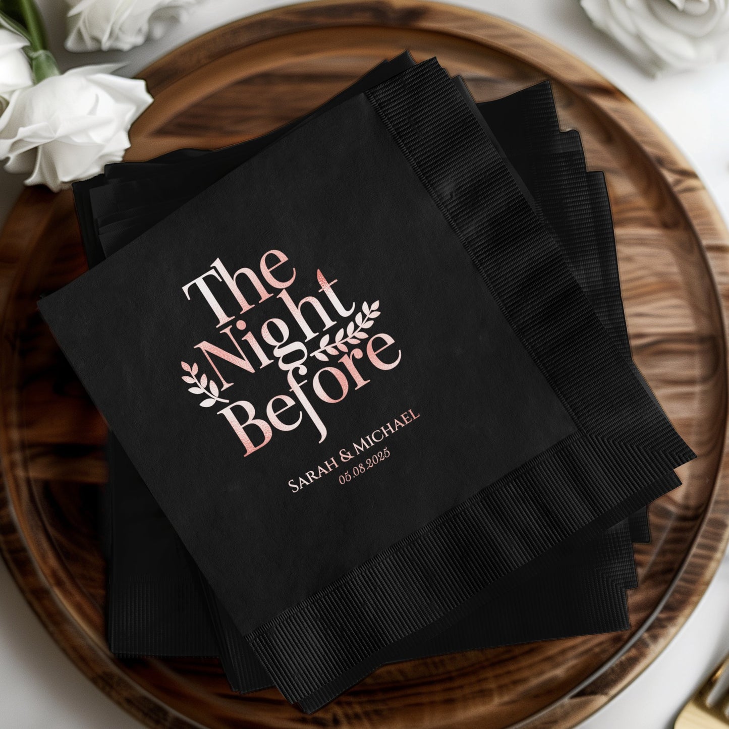 Custom Event Napkins The Night Before product type