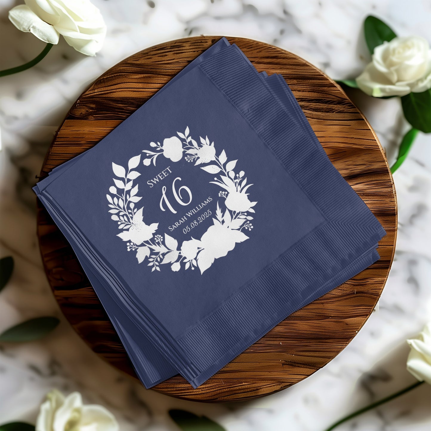 Custom Sweet 16 Personalized Napkins Party Decor product type