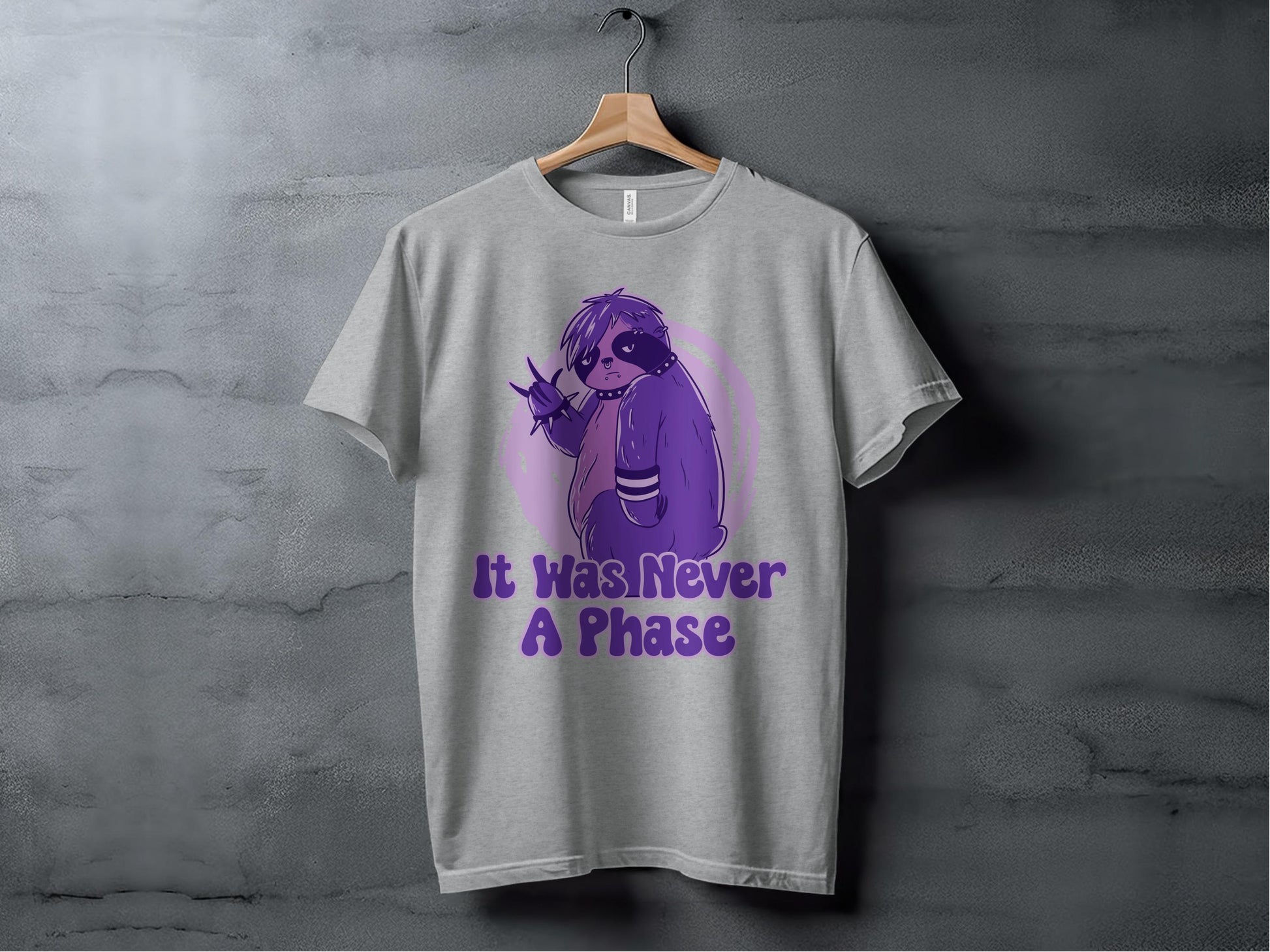 It Was Never A Phase Sloth Printed T-Shirt Product