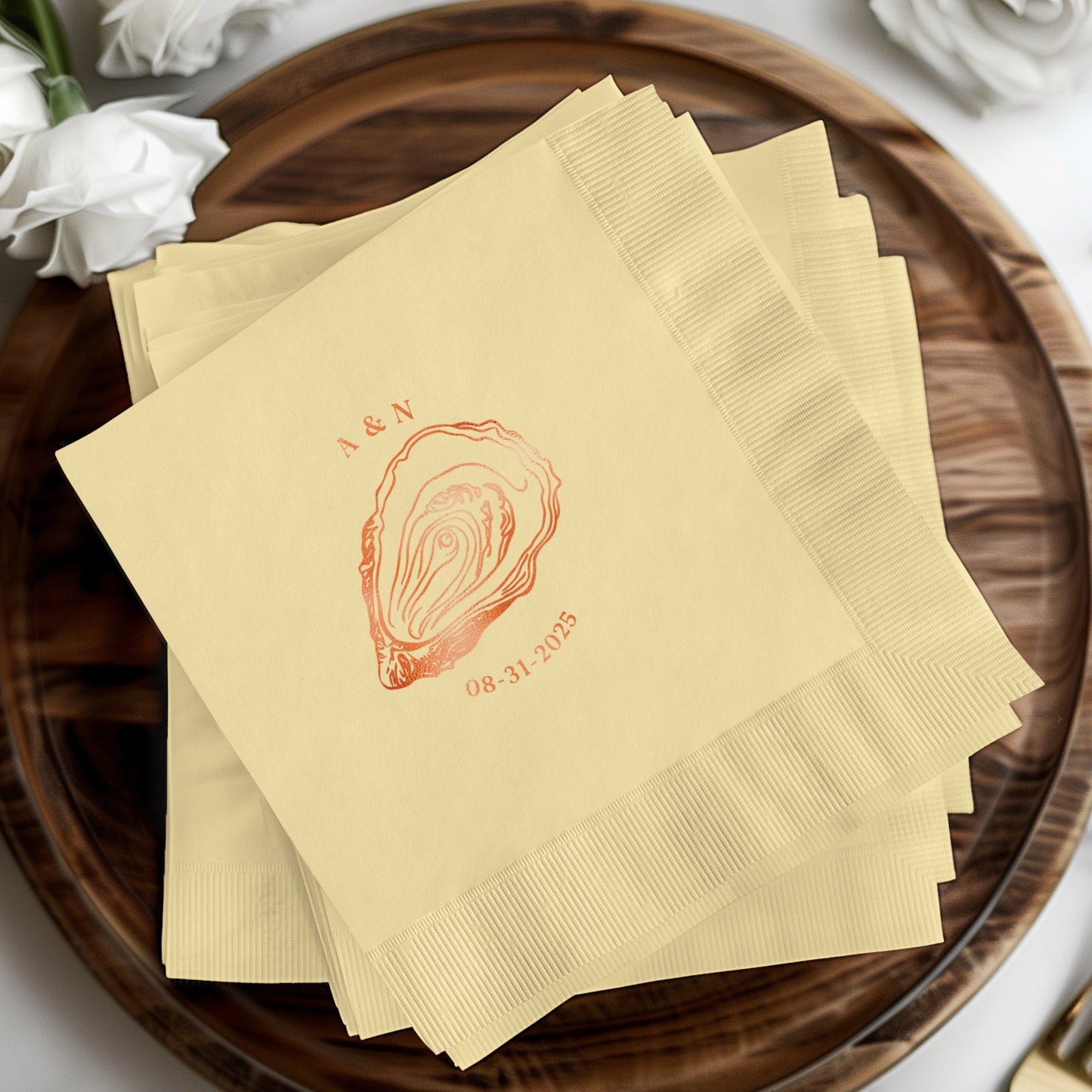 Personalized Oyster Design Napkins product type