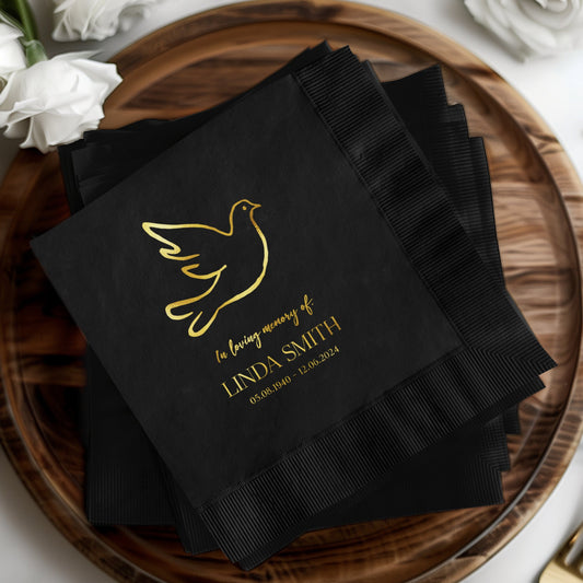 In Loving Memory Custom Printed Napkin product