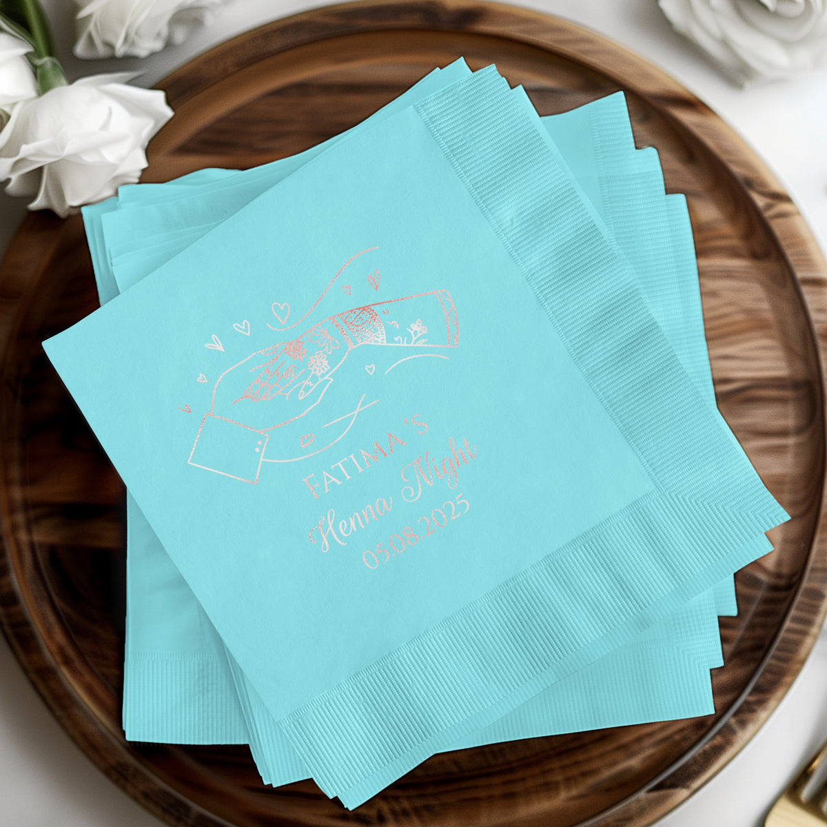 Personalized Henna Night Event Napkins product type