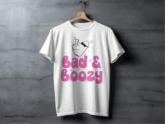 Bad And Boozy Graphic T-Shirt Fun Drinking Themed product