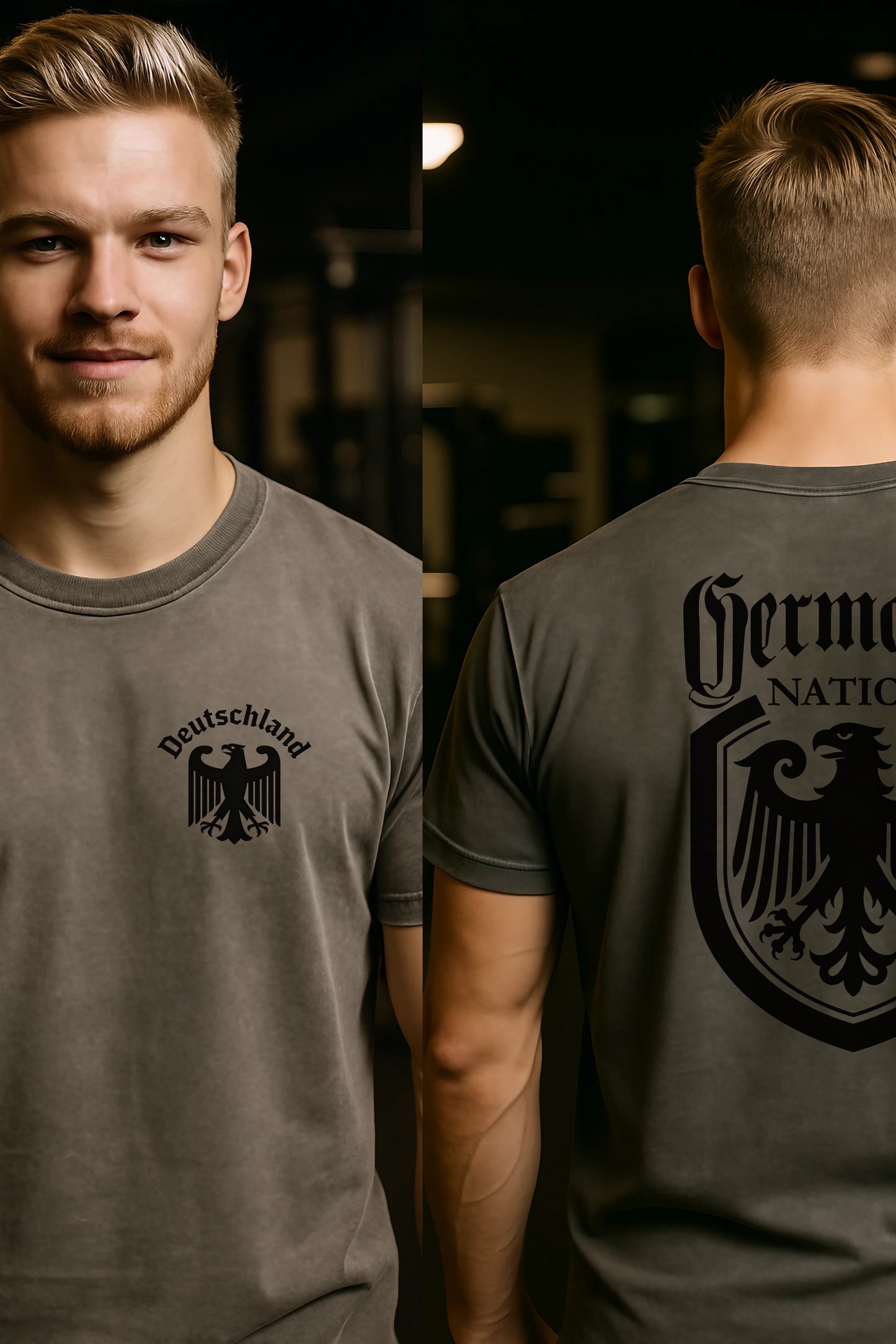 Germania Nation Patriotisches Verwaschenes T-Shirt