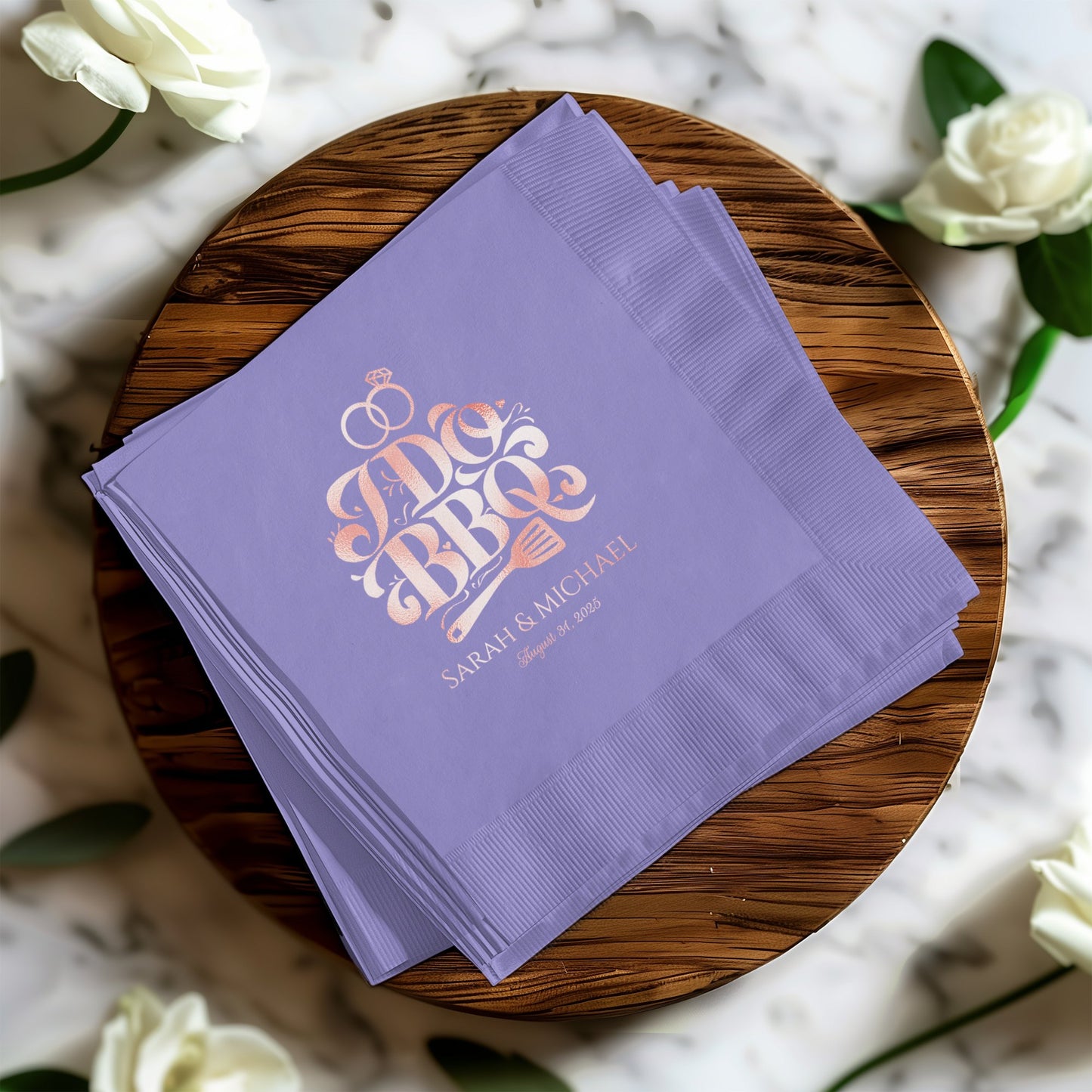 Personalized Wedding BBQ Celebration Napkin product