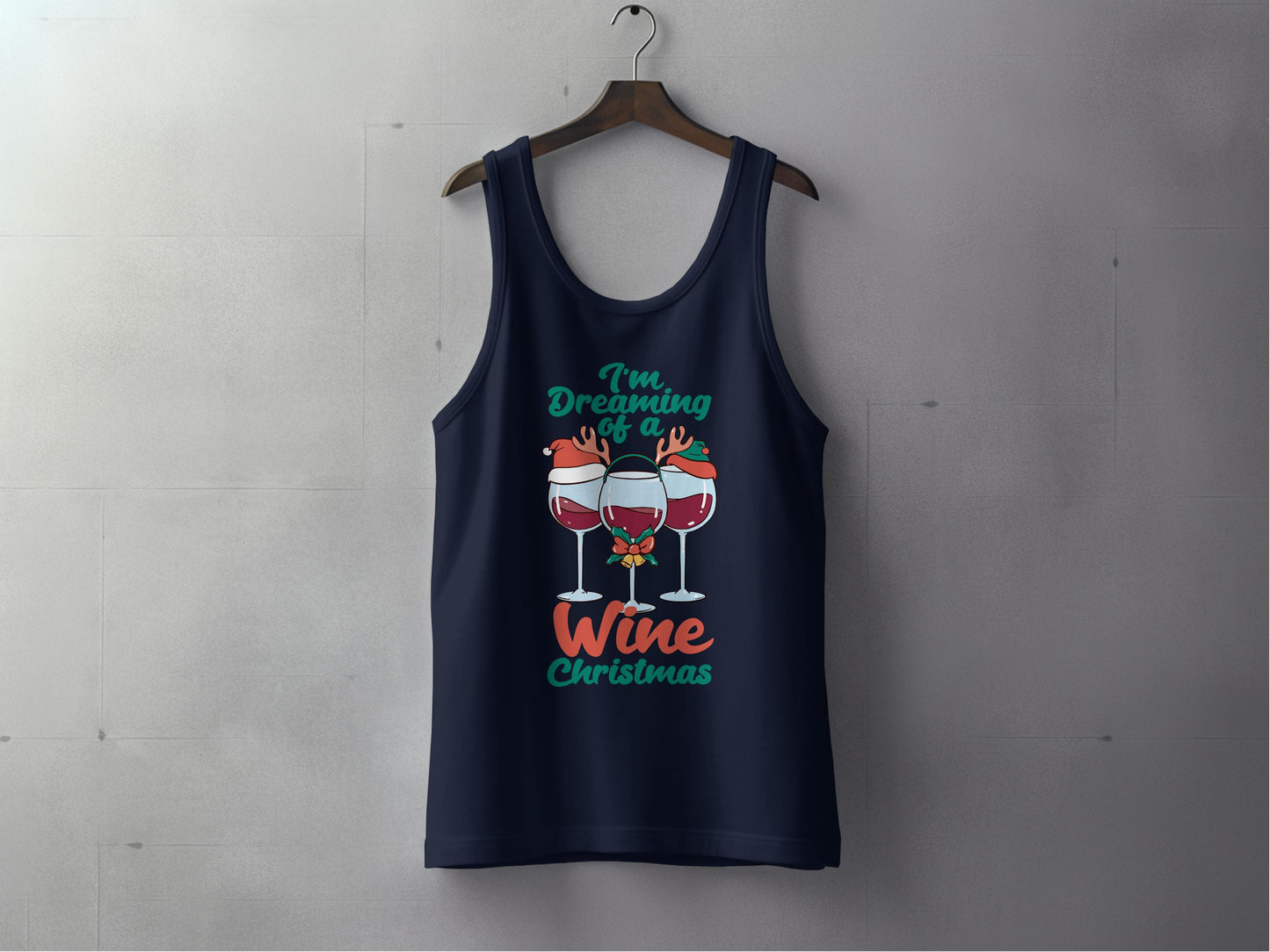 I'm Dreaming of a Wine Christmas Tank Top product