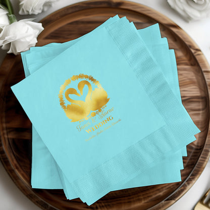 Elegant Personalized Wedding Napkins Product