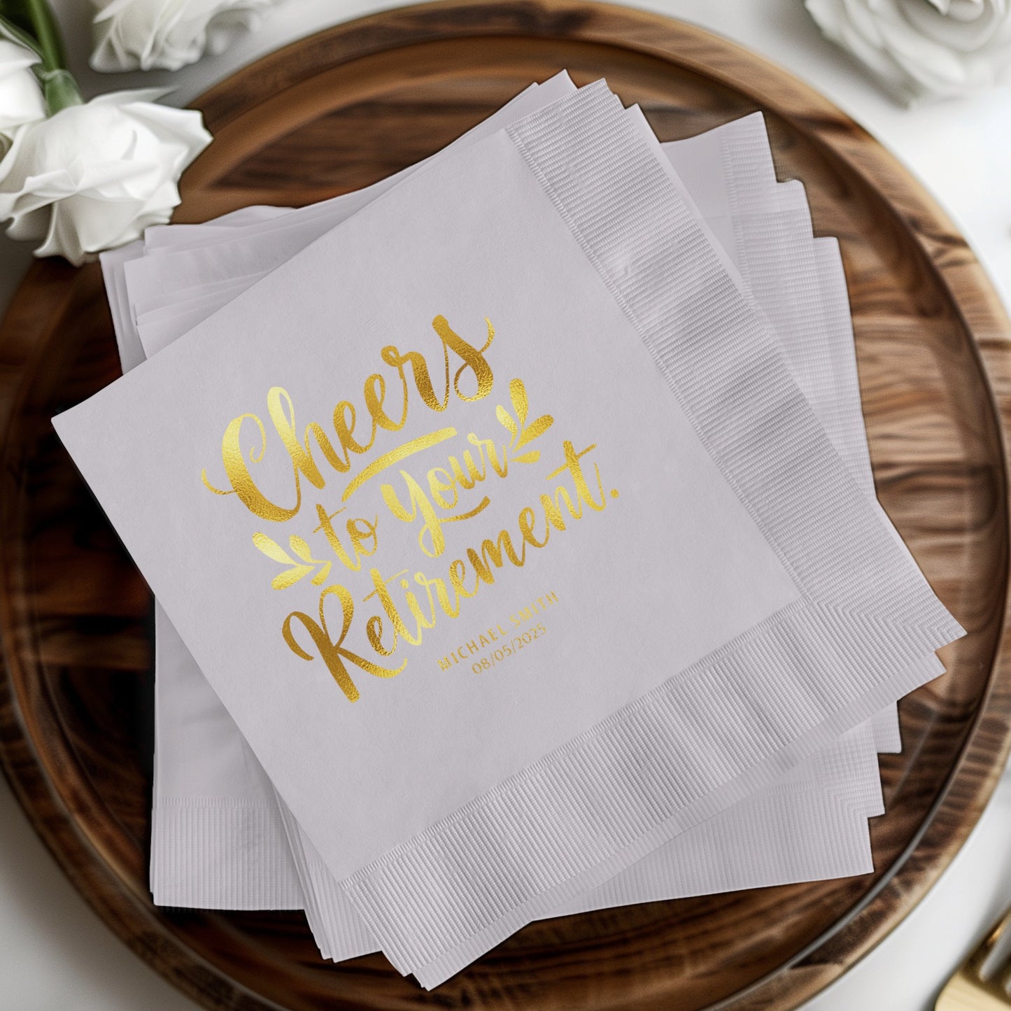 Cheers to Your Retirement Napkins product type