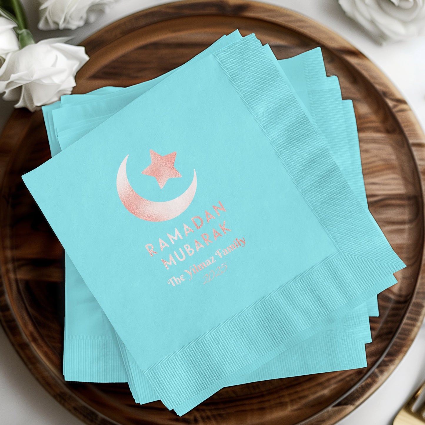 Ramadan Mubarak Personalized Napkins product