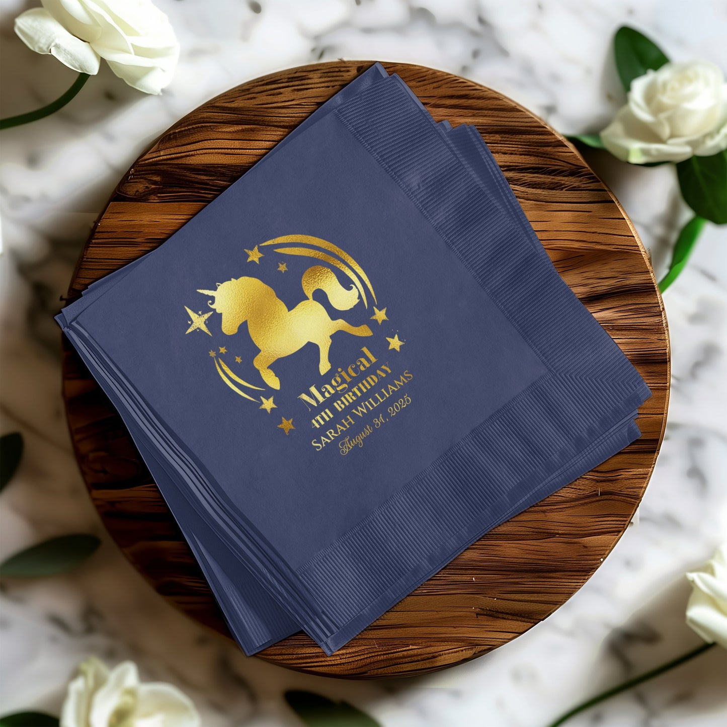 Magical Unicorn Personalized Napkins product type