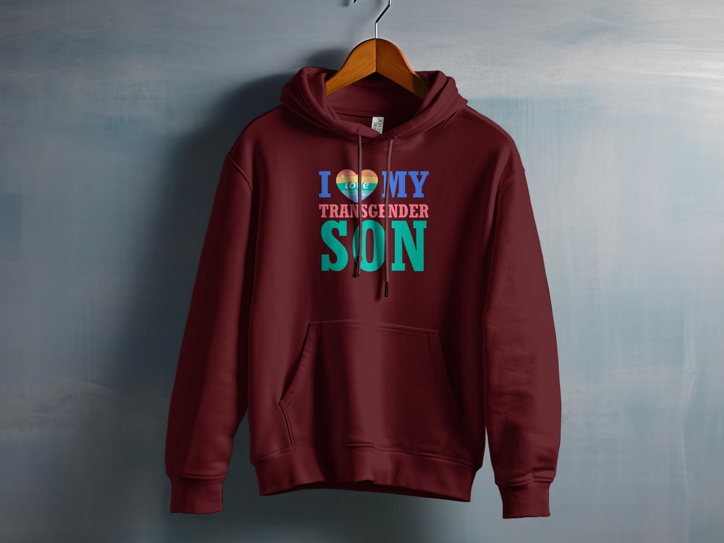 I Love My Transgender Son Hooded Sweatshirt product type