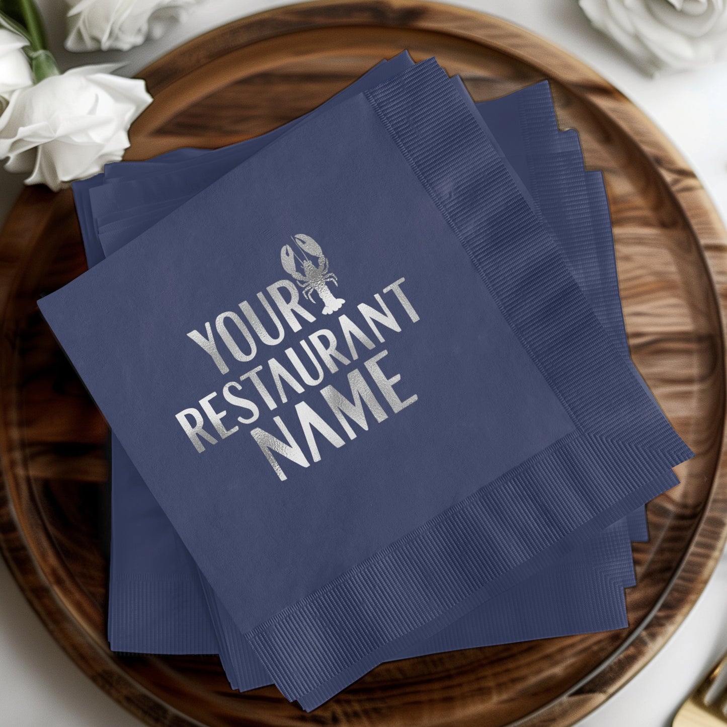 Customizable Your Restaurant Name Napkin product