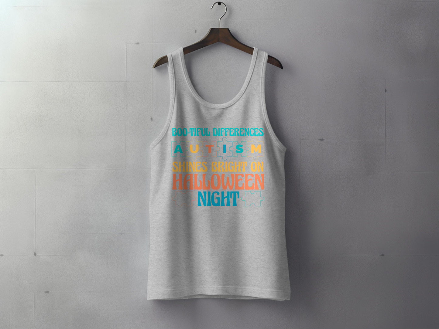 Boo-tiful Differences Autism Shines Tank Top product
