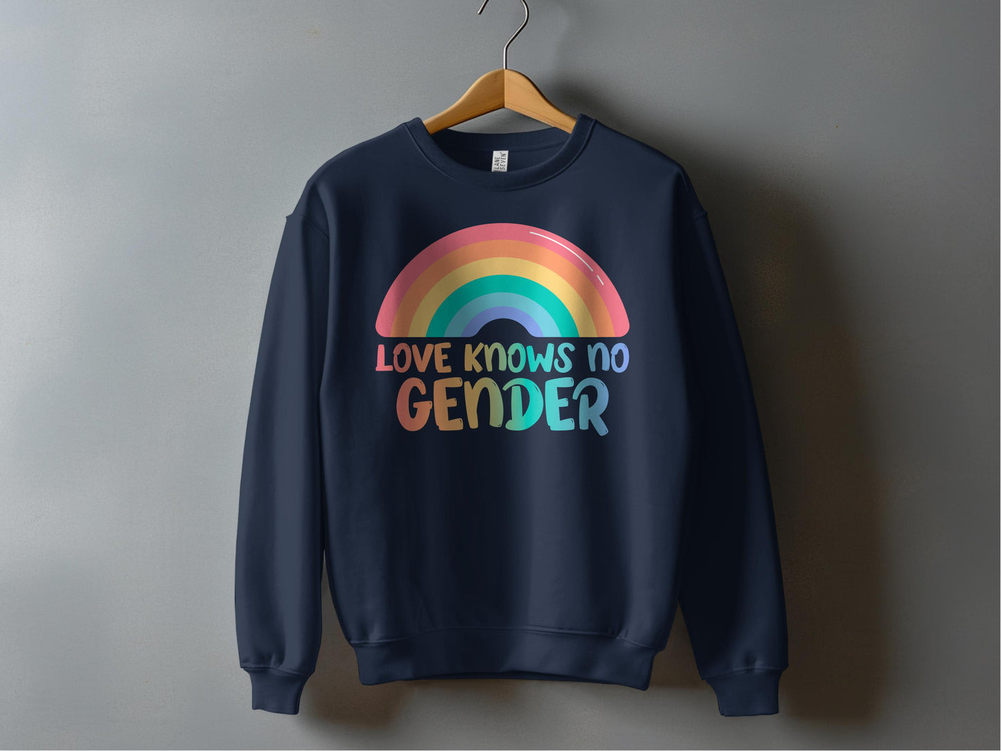 Love Knows No Gender Rainbow Sweatshirt product type