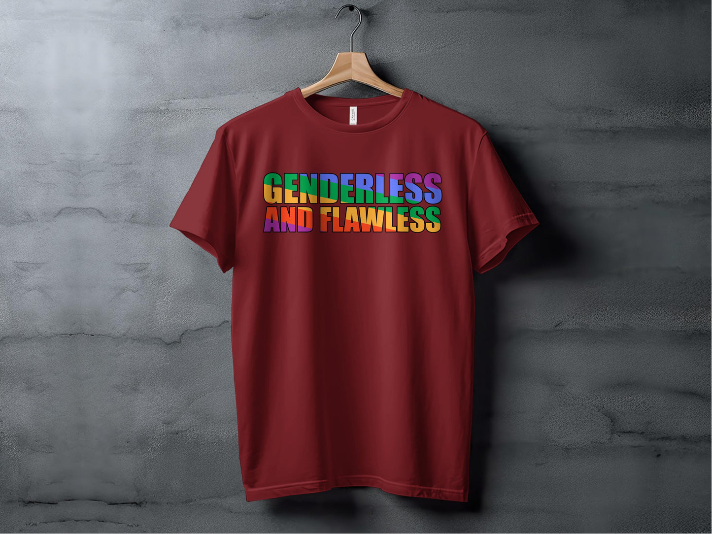 Genderless and Flawless Red T-Shirt product