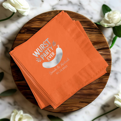 Fun WURST PARTY EVER Napkins Personalized Product