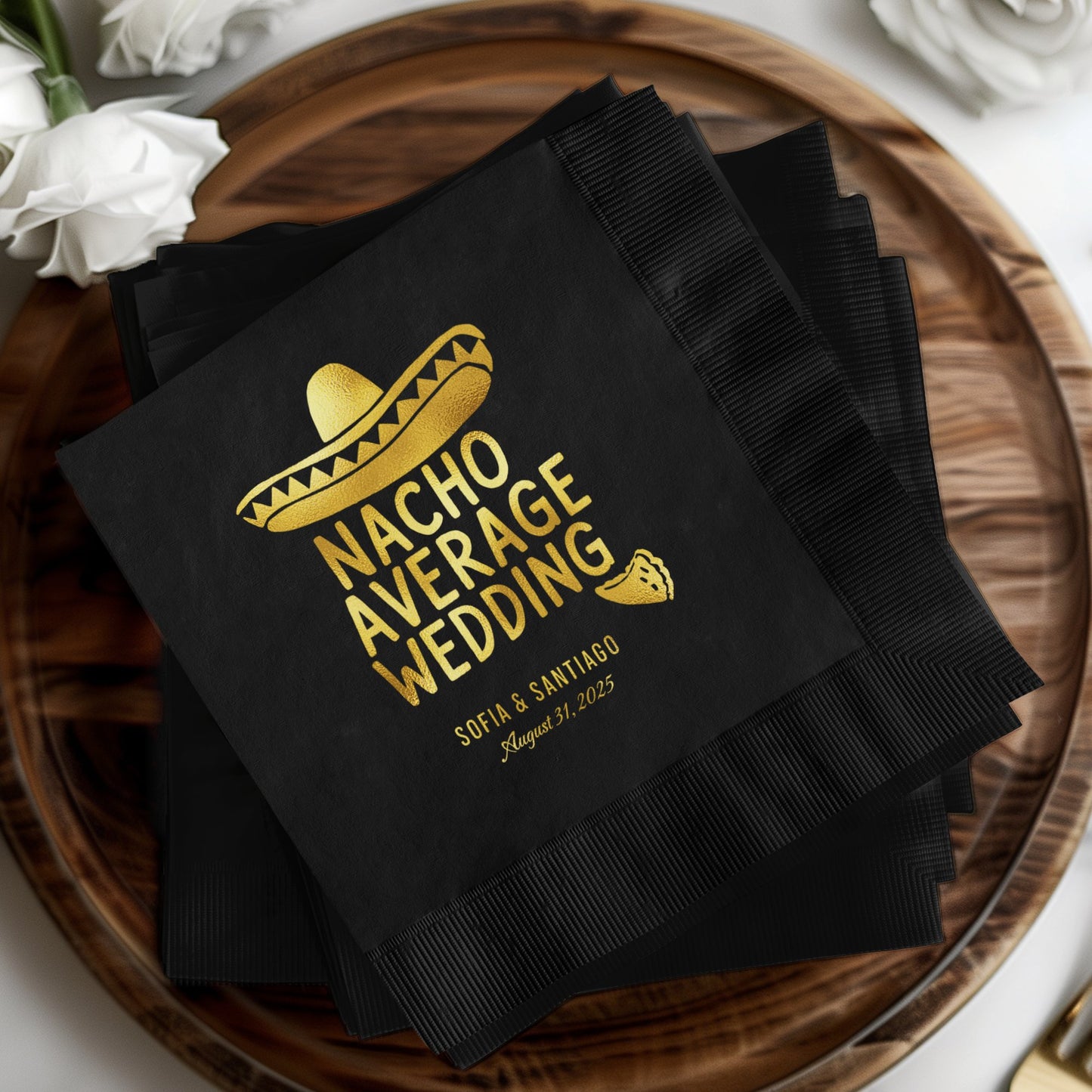 Nacho Average Wedding Personalized Napkins product type
